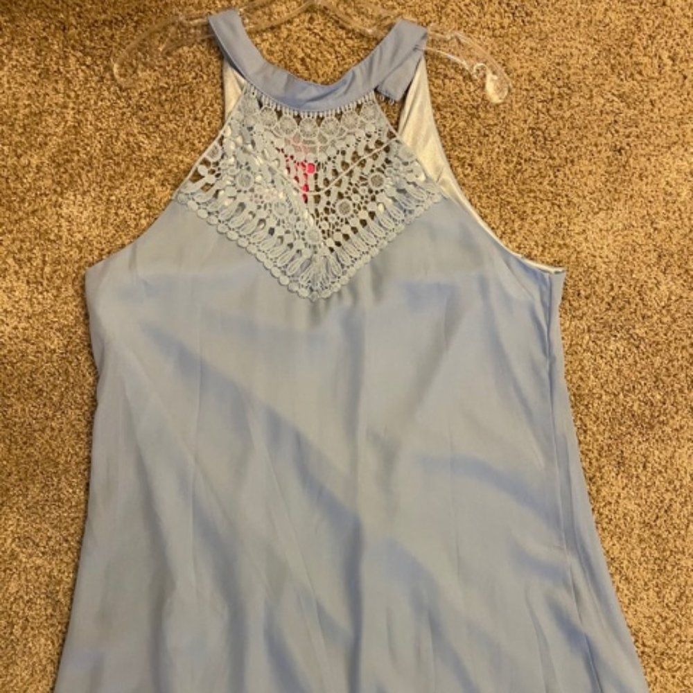 Powder blue Halter Dress